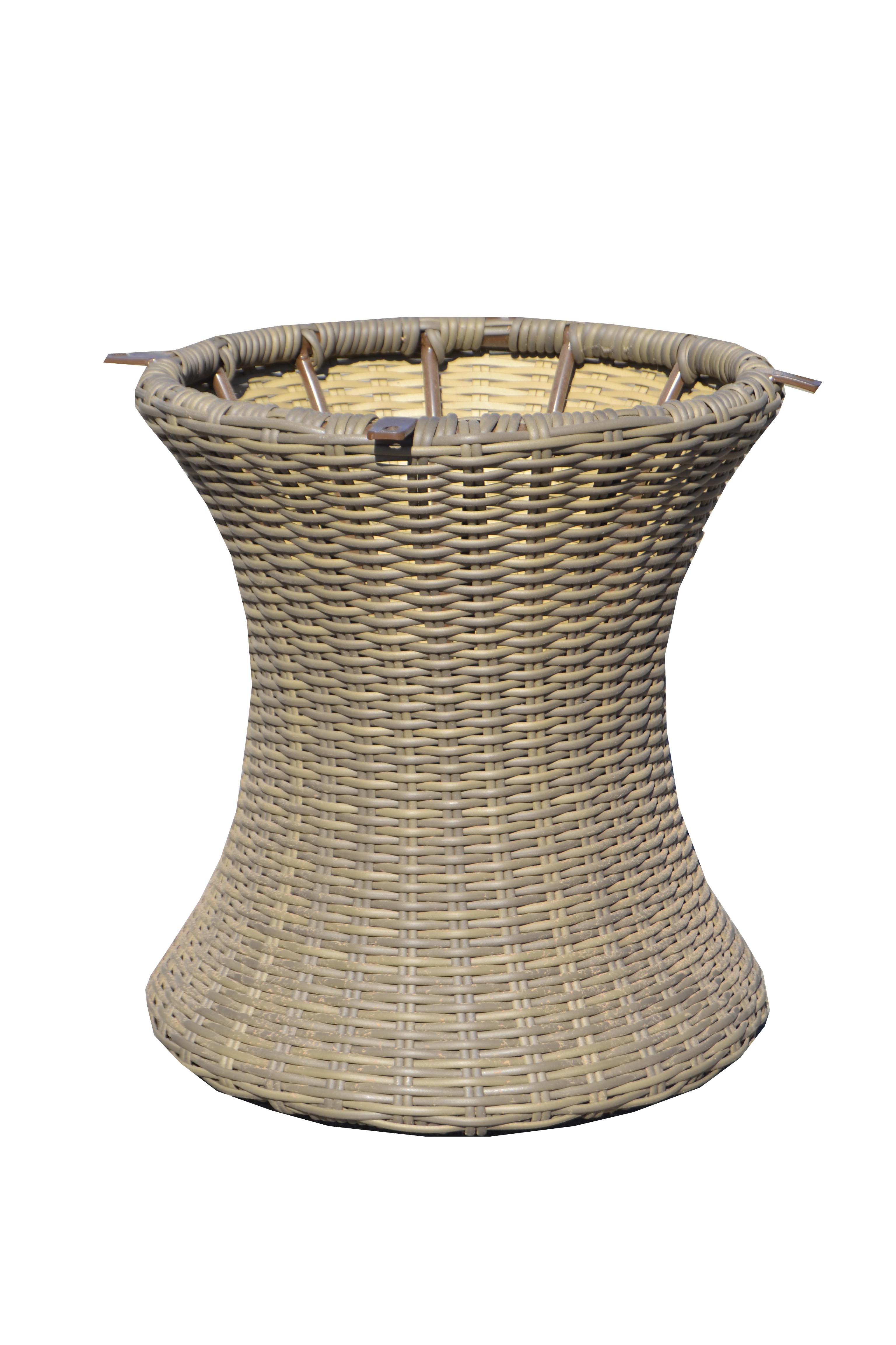 Fully Woven End Table Base Southern Home